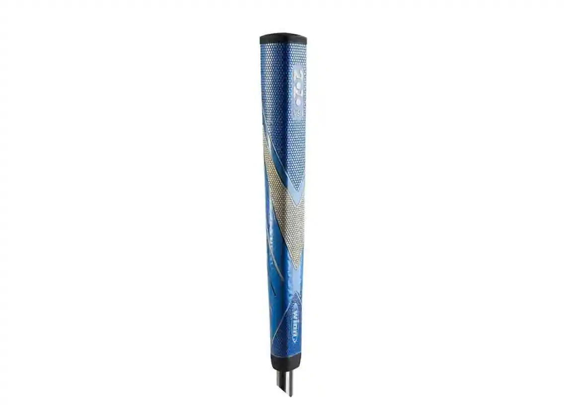 Golf Pride Tour 2G putter grip with a blue and silver design.